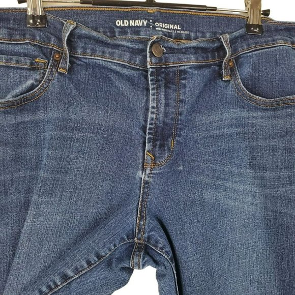 Old Navy Womens Original Jeans Size 12 Short Blue Denim Ankle - Picture 3 of 6